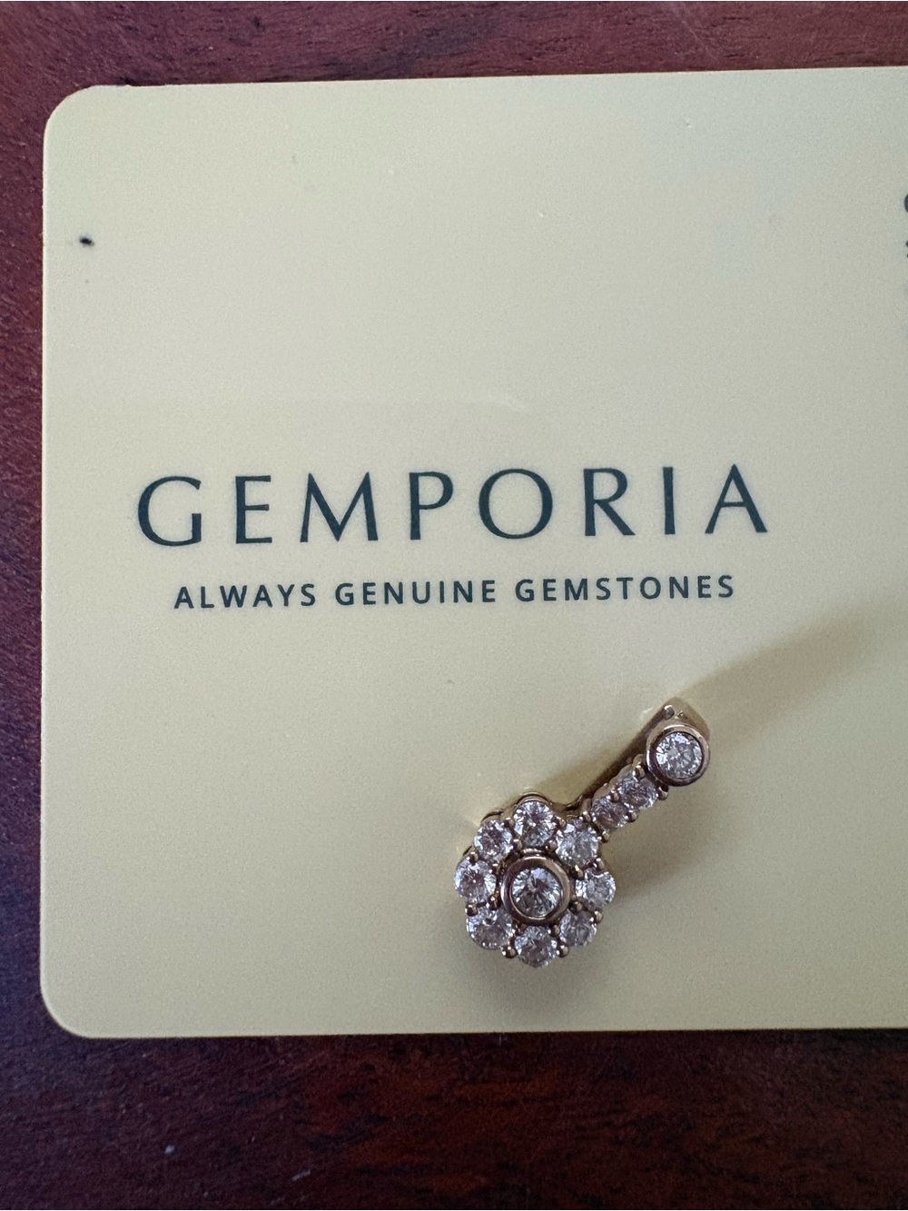GEMPORIA Diamond Floral Pendant